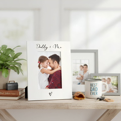 White Portrait Photo Frame – Classic 6x4 Keepsake With Glass Front & Rear Stand ukgiftstoreonline