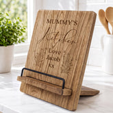 Personalised Mummy Recipe Book Or Tablet Stand For Kitchen Gift Photo Frame ukgiftstoreonline