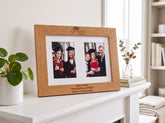 Personalised Graduation Wooden Double Photo Frame Engraved Photo Frame ukgiftstoreonline