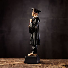Personalised Male Resin Black & Gold Graduation Figurine Gift figurine uk giftstore online
