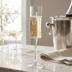 Modern & Elegant Personalised Tall Champagne Prosecco Glass Any Name and Floral Monogram Champagne Glasses ukgiftstoreonline
