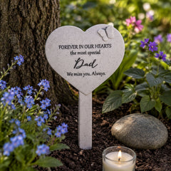 Dad Memorial Sympathy Tribute Graveside Stake With Butterfly ukgiftstoreonline
