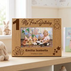 Personalised My First Birthday Photo Frame 1st Keepsake Gift Birthday Photo Frame ukgiftstoreonline