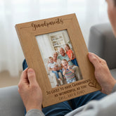 Personalised Grandparents Love Heart Engraved Portrait Photo Frame Gift personalised photo frames ukgiftstoreonline