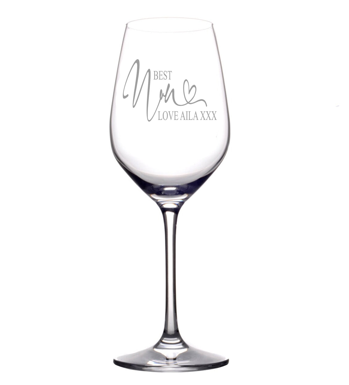 Personalised Best Nan Gift Wine Glass Boxed Personalised Wine Glasses ukgiftstoreonline