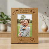 Personalised Best Mummy Portrait Wooden Photo Frame Gift Photo Frame ukgiftstoreonline