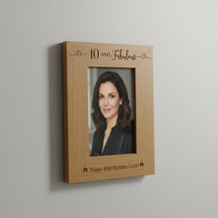 Personalised Fabulous At Any Age Birthday Photo Frame Birthday Gift 18th, 21st, 30th, 40th, 50th, 60th, 70th personalised photo frames ukgiftstoreonline