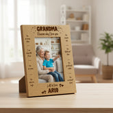 Personalised Grandma Engraved Wooden Photo Frame Gift The Reasons I Love You Grandma Photo Frame ukgiftstoreonline