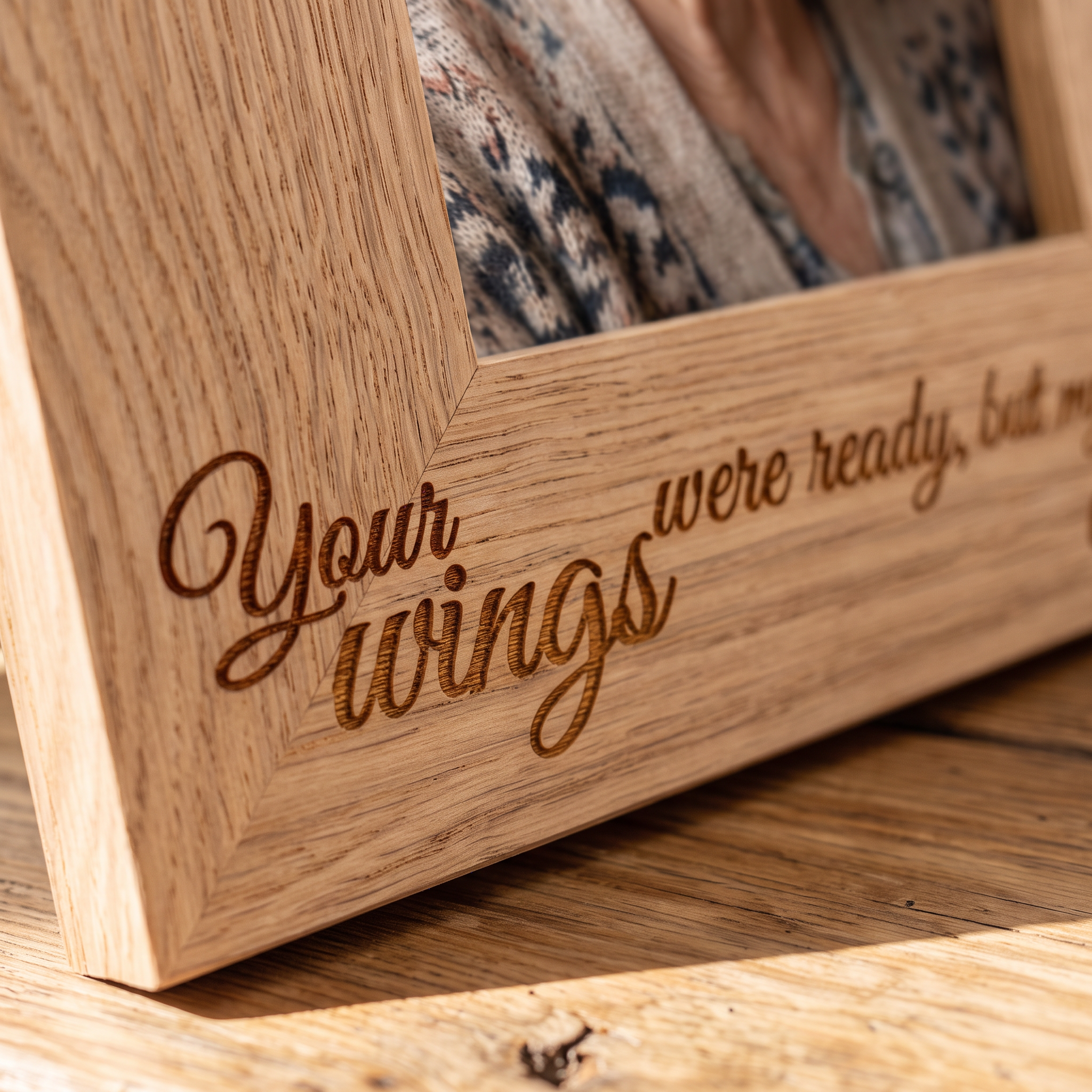 In Loving Memory Remembrance Memorial Portrait Oak Wood Finish Photo Frame Photo Frame ukgiftstoreonline