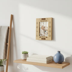 Personalised Nana Photo Engraved Wooden Frame Gift The Reasons I Love You Nana Photo Frame ukgiftstoreonline