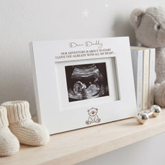Ultrasound Baby Frame - Wooden Engraved Baby Scan Frame With Freestanding Mount Photo Frame ukgiftstoreonline