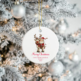 Personalised Thank You Teacher Ceramic Christmas Bauble Ornament Keepsake Gift Personalised Heart Gifts ukgiftstoreonline