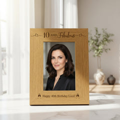 Personalised Fabulous At Any Age Birthday Photo Frame Birthday Gift 18th, 21st, 30th, 40th, 50th, 60th, 70th personalised photo frames ukgiftstoreonline Portrait 4 x 6 Inch