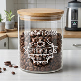 Personalised Coffee Bean Jar with name Gift For Any Occasion personalised photo frames ukgiftstoreonline