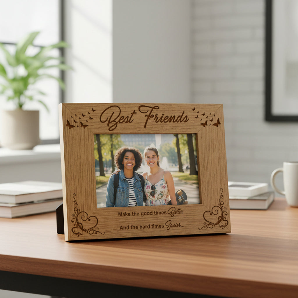 Best Friends Wooden Photo Frame Gift Friends Photo album ukgiftstoreonline