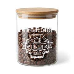 Personalised Coffee Bean Jar with name Gift For Any Occasion