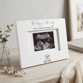 Personalised Baby Scan Frame - Wooden Ultrasound Photo Keepsake With Engraved Mount Photo Frame ukgiftstoreonline