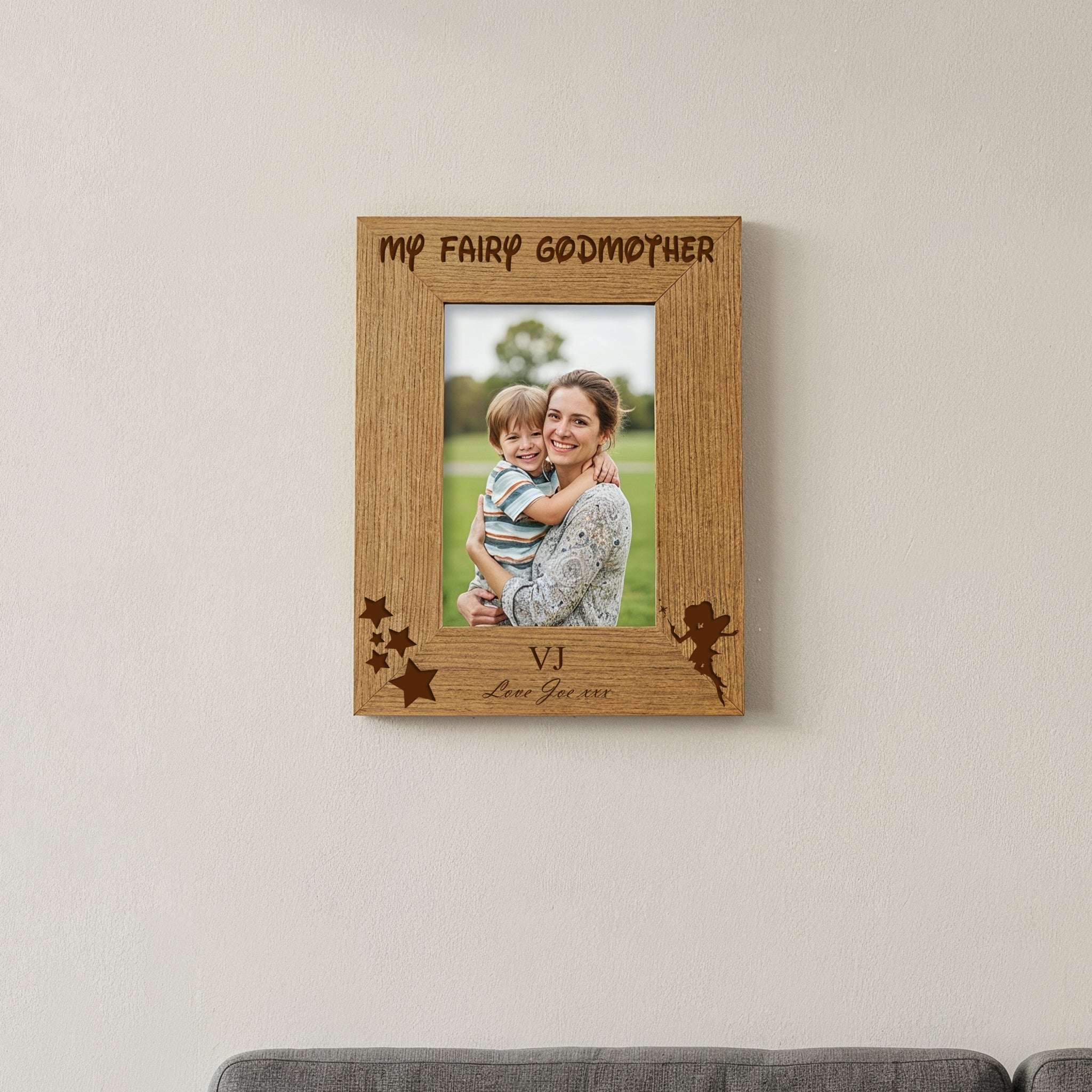 Personalised Fairy Godmother Photo Frame Gift Godmother Photo Frame ukgiftstoreonline