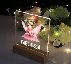 Personalised Fairy Gift Night Light Bedroom Nursery For Kids Personalised Heart Gifts ukgiftstoreonline Sitting Fairy