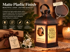 Personalised Memorial Photo Upload Lantern, Memorial Candle, Your Life Was A Blessing memorial lantern ukgiftstoreonline