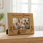 We Love Our Grandma To The Moon and Back Wooden Photo Frame Gift Grandma Photo Frame ukgiftstoreonline