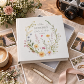 Personalised Wedding Photo Album, Floral Gift Boxed Keepsake Gift