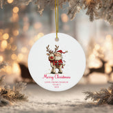 Personalised Thank You Teacher Ceramic Christmas Bauble Ornament Keepsake Gift Personalised Heart Gifts ukgiftstoreonline