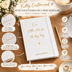 Personalised Engagement Wedding Planner Notebook Bride To Be Pad ukgiftstoreonline