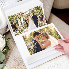 Personalised Wedding Day Photo Album With Sleeves 100 x 6x4 Capacity Personalised Photo Album ukgiftstoreonline