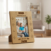 Personalised Nana Photo Engraved Wooden Frame Gift The Reasons I Love You Nana Photo Frame ukgiftstoreonline