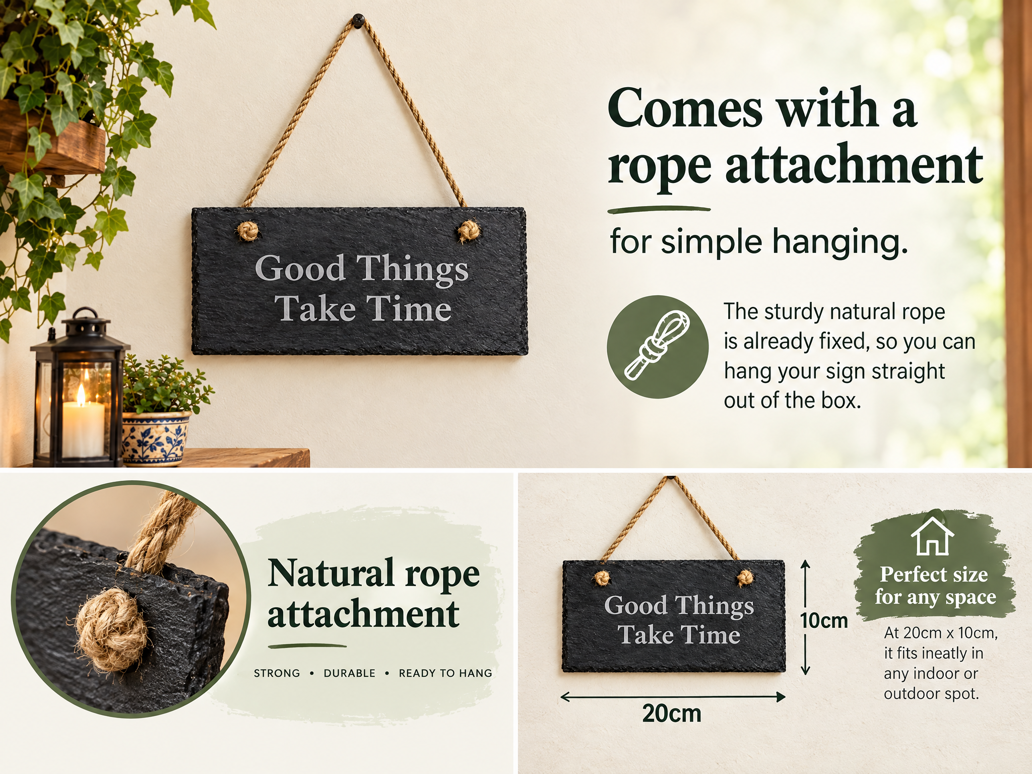 Engraved Slate Plaque, Personalised Rectangle Sign, Outdoor Ready Personalised Slates ukgiftstoreonline