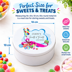 Personalised Any Name Sweet Storage Tin Gift Storage Tin ukgiftstoreonline