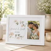 Personalised Wedding Day Photo Frame Gift Any Name and Date Photo Keepsake wedding photo frame ukgiftstoreonline