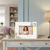 13th Birthday Photo Picture Frame Gift For Her With Butterflies and Flowers