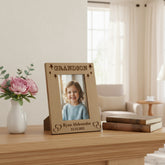 Personalised Grandson Portrait Wooden Photo Frame Gift Grandson Photo Frame ukgiftstoreonline