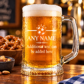 Personalised Engraved Pint Glass Beer Tankard Sports Award Football Theme personalised beer glasses ukgiftstoreonline