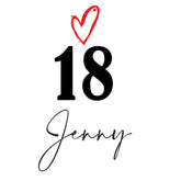 Personalised 18th Birthday Champagne Prosecco Glass Gift For Her