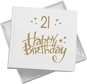 21st Birthday White Photo Album Gift For Him Or Her 50 x 6x4 Photos Pack of 5 Wholesale Trade photo album ukgiftstoreonline