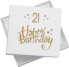 21st Birthday White Photo Album Gift For Him Or Her 50 x 6x4 Photos Pack of 5 Wholesale Trade photo album ukgiftstoreonline
