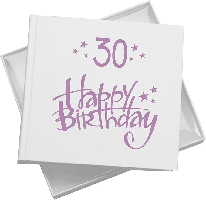 30th Birthday White Photo Album Gift For Him Or Her 50 x 6x4 Photos Pack of 5 Wholesale Trade photo album ukgiftstoreonline