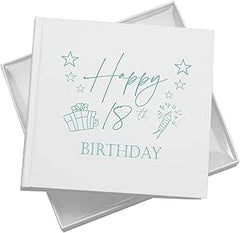 18th Birthday White Photo Album Gift For Her Or Him With Present Design Pack of 5 Wholesale Trade