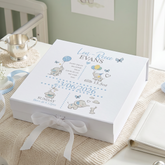 Personalised Baby Boy Elephants Design Keepsake Memory Box Keepsake Memory Box ukgiftstoreonline