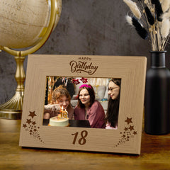 Happy 18th Birthday Wooden Photo Frame Gift