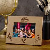 Happy 18th Birthday Wooden Photo Frame Gift