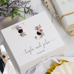 ukgiftstoreonline Personalised Initials Wedding Keepsake Memory Box