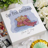 ukgiftstoreonline Personalised Our First Christmas Keepsake Memory Box Gift