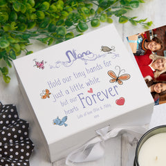 ukgiftstoreonline Personalised Nans Hold Our Hands Keepsake Memory Box