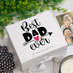 ukgiftstoreonline Personalised Best Dad Ever Keepsake Memory Gift Box