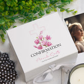 ukgiftstoreonline Personalised Confirmation Pink Cross Keepsake Memory Box Gift