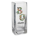 Personalised 80th Birthday Flower Vase Gift Present With Floral Numbers Personalised Flower Vase ukgiftstoreonline